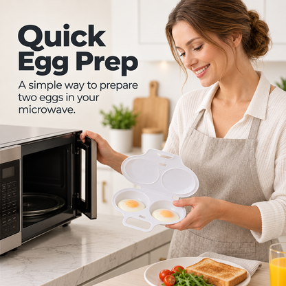 Dual-Cavity Microwave Egg Poacher