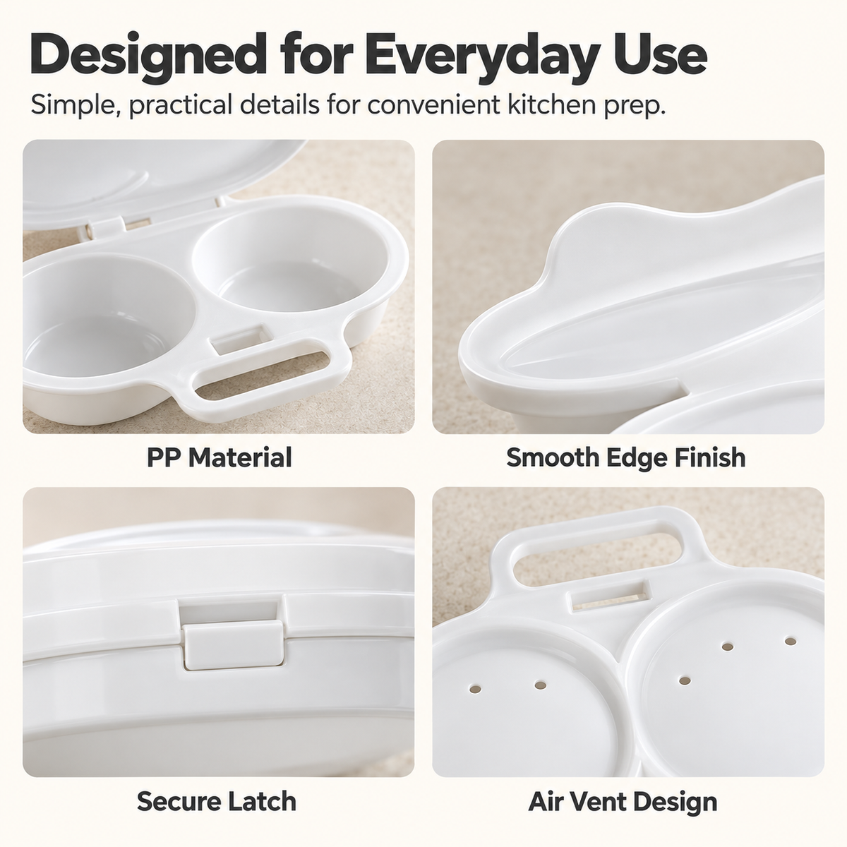Dual-Cavity Microwave Egg Poacher