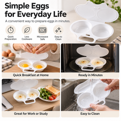 Dual-Cavity Microwave Egg Poacher