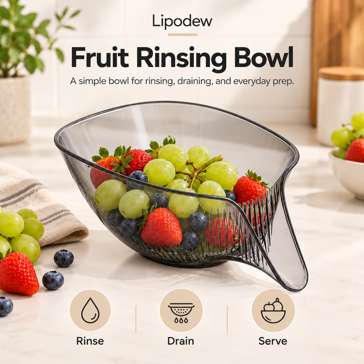 Fruit Rinsing Bowl