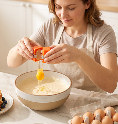 Quick Egg Cracker Tool – Cleaner & Easier Egg Preparation