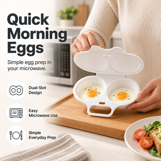 Dual-Cavity Microwave Egg Poacher