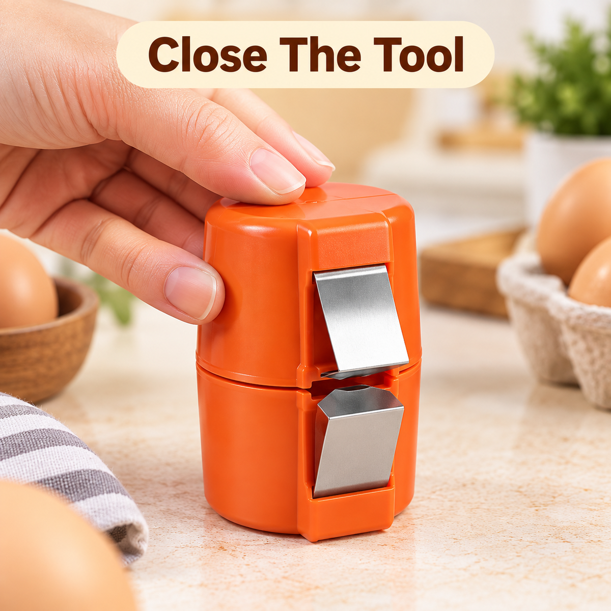 Quick Egg Cracker Tool – Cleaner & Easier Egg Preparation