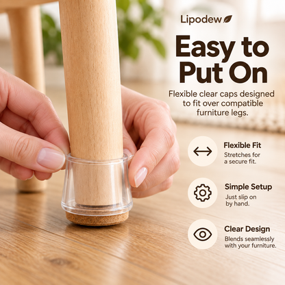 Clear Silicone Furniture Leg Caps