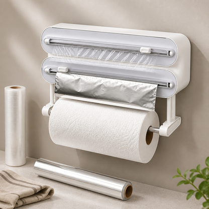 RollNest Wall-Mounted Kitchen Wrap Dispenser